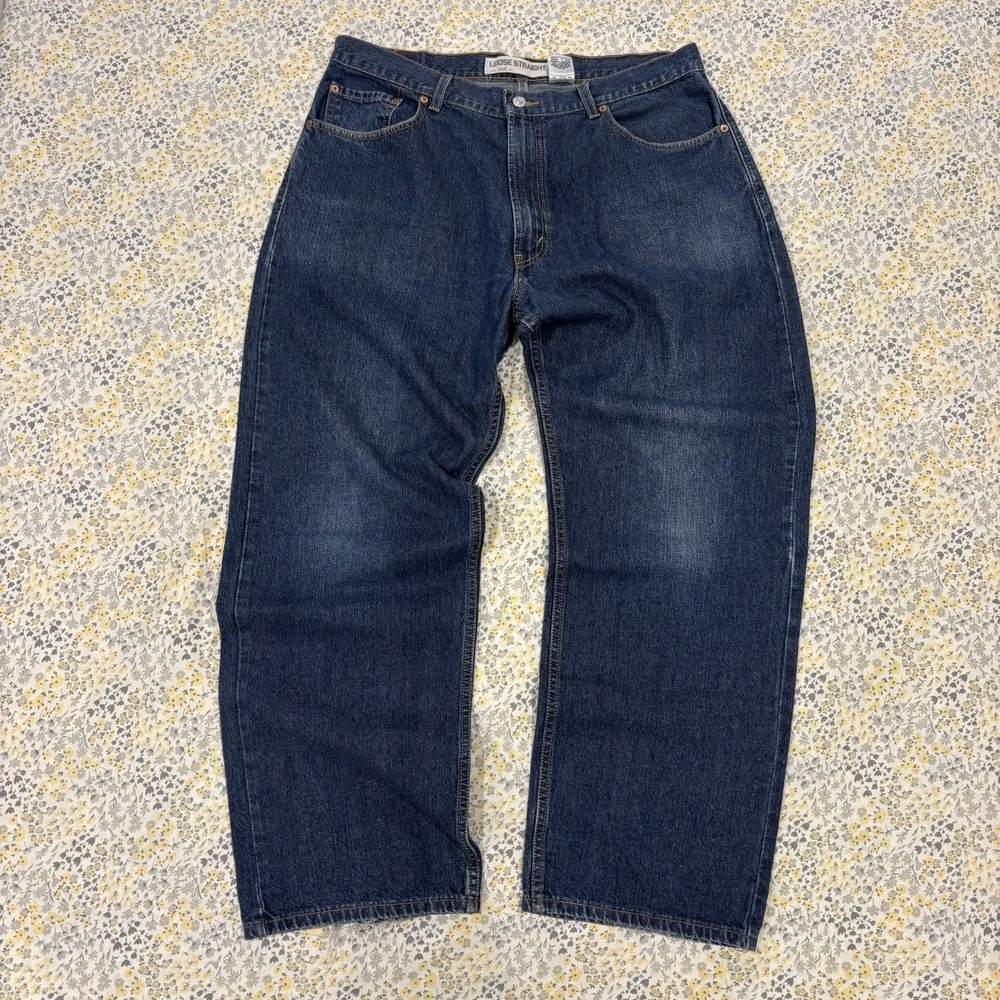 Vintage Levis 569 Jeans Mens 36x30 Loose Straight Baggy Dark Wash Denim Skater